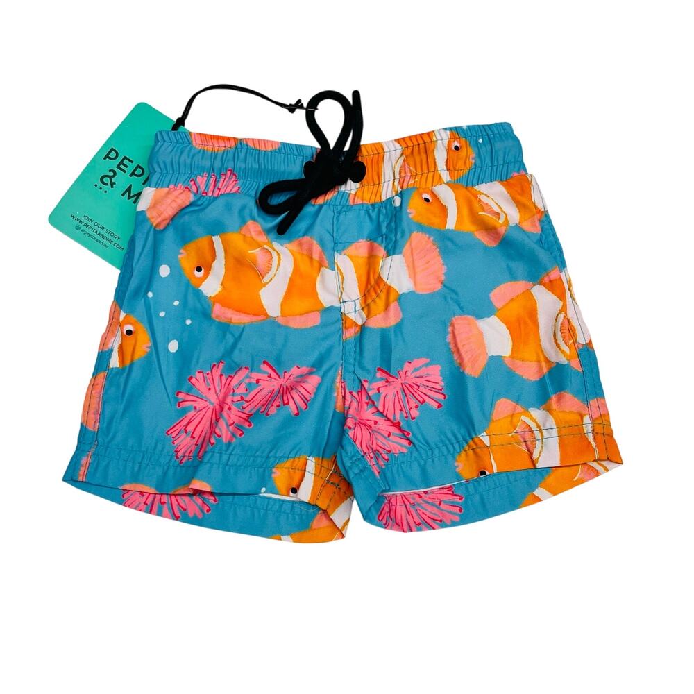 NWT Pepita & Me 6-12M Clown Fish Swim Trunks